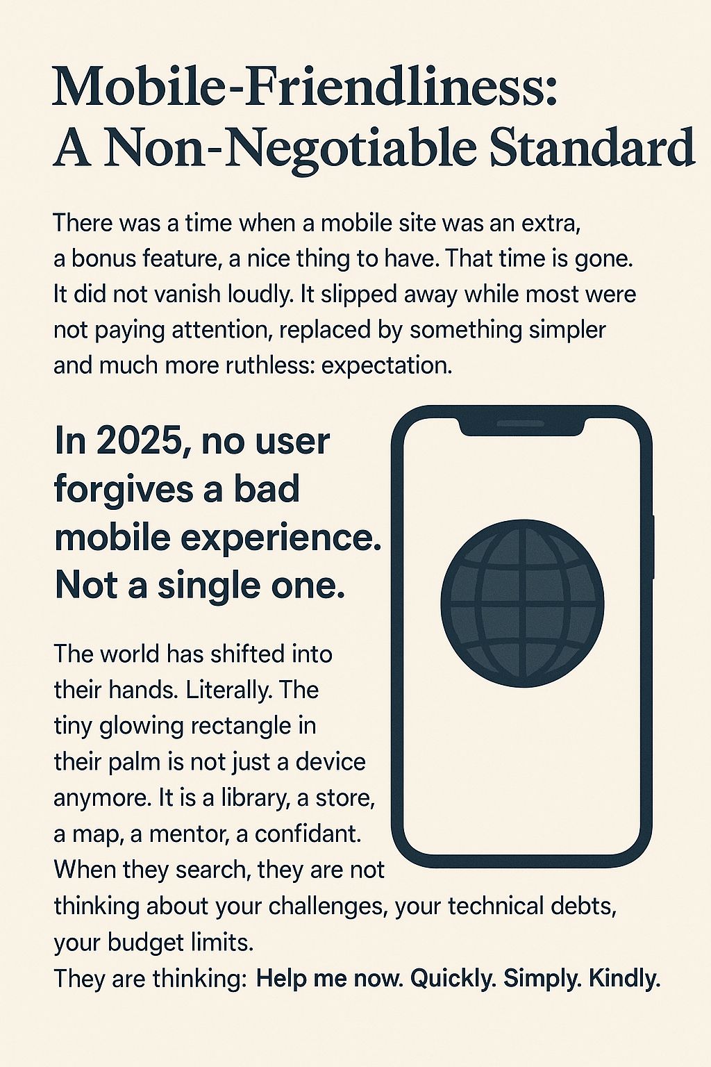 Mobile-Friendliness: A Non-Negotiable Standard