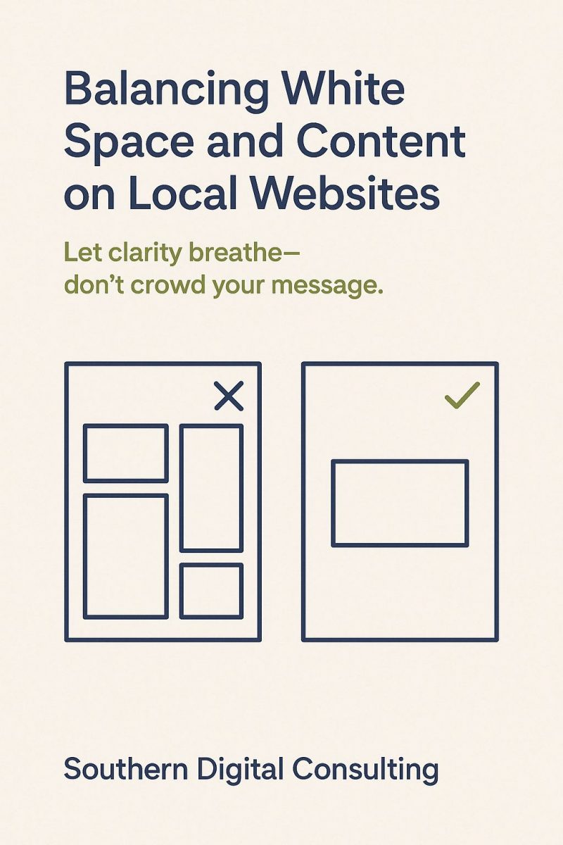 Balancing White Space and Content on Local Websites