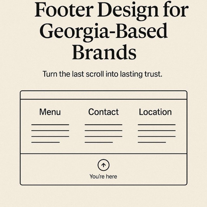 Optimizing Footer Design for Georgia-Based Brands