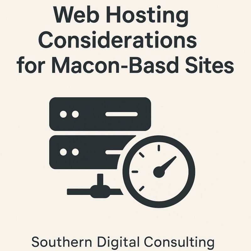 Web Hosting Considerations for Macon-Based Sites